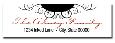 Abney Christmas Address Label