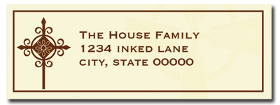 Baptism Address Label