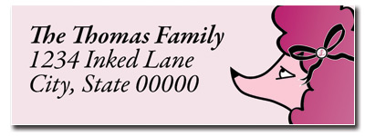 Poodle Address Label