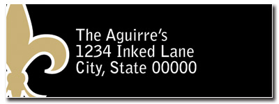 Gold Address Label