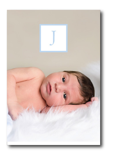 White Ribbon Baby Boy Front