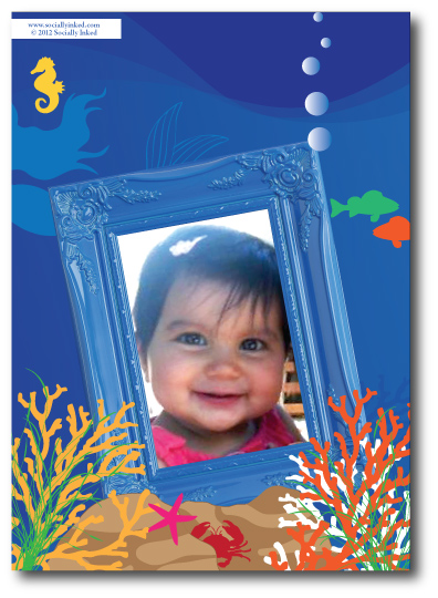 Underwater Sea Birthday Back