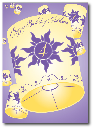 Tangled Birthday Front