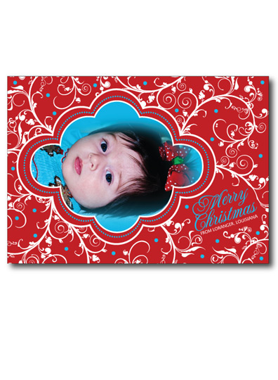 Bright Blue & Red Frame Back