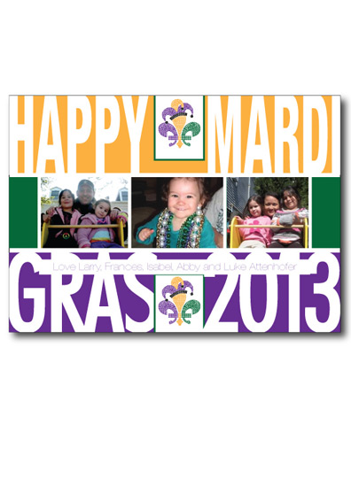 Happy Mardi Gras Front