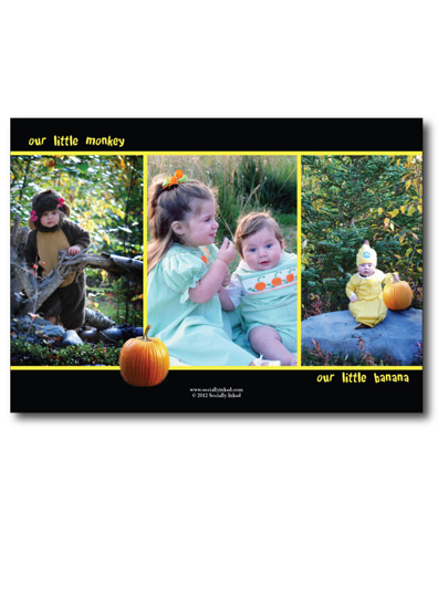 Monkey & Banana Halloween Back
