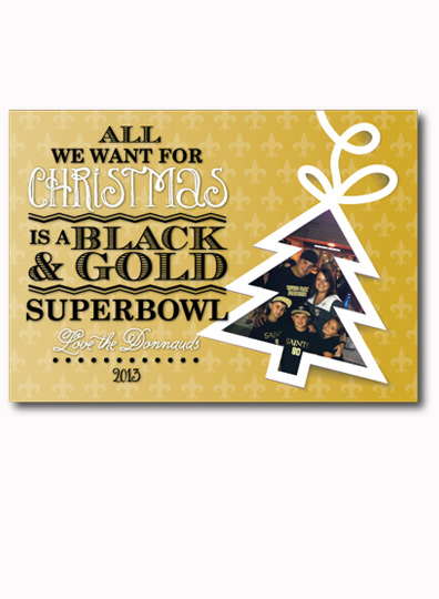 All I Want...Saints Superbowl Front