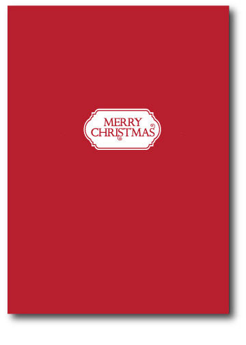 Corporate Holiday Card Scroll Front