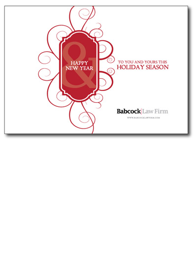 Corporate Holiday Card Scroll Inside