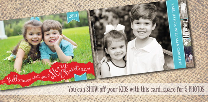 Our Cards can accommodate up to 5 photos