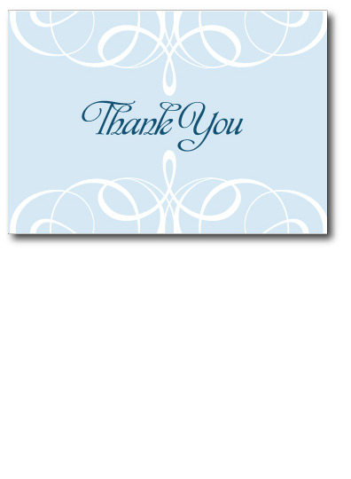 Baby Blue Thank You Front