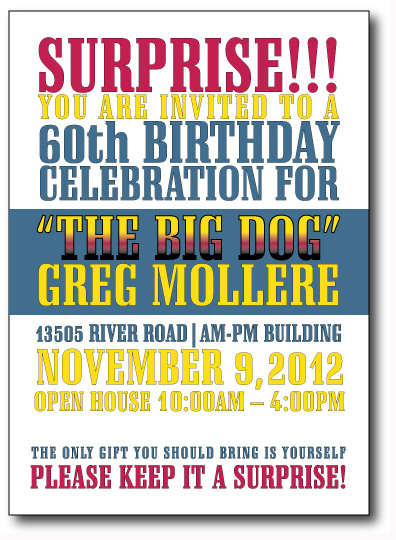 The Big Dog Invitation Front